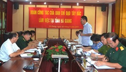 Đoàn công tác Ban Chỉ đạo Tây Bắc làm việc tại Hà Giang